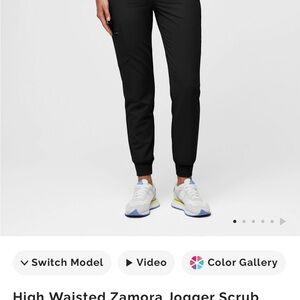 Figs Black Zamora Jogger Scrub Pants